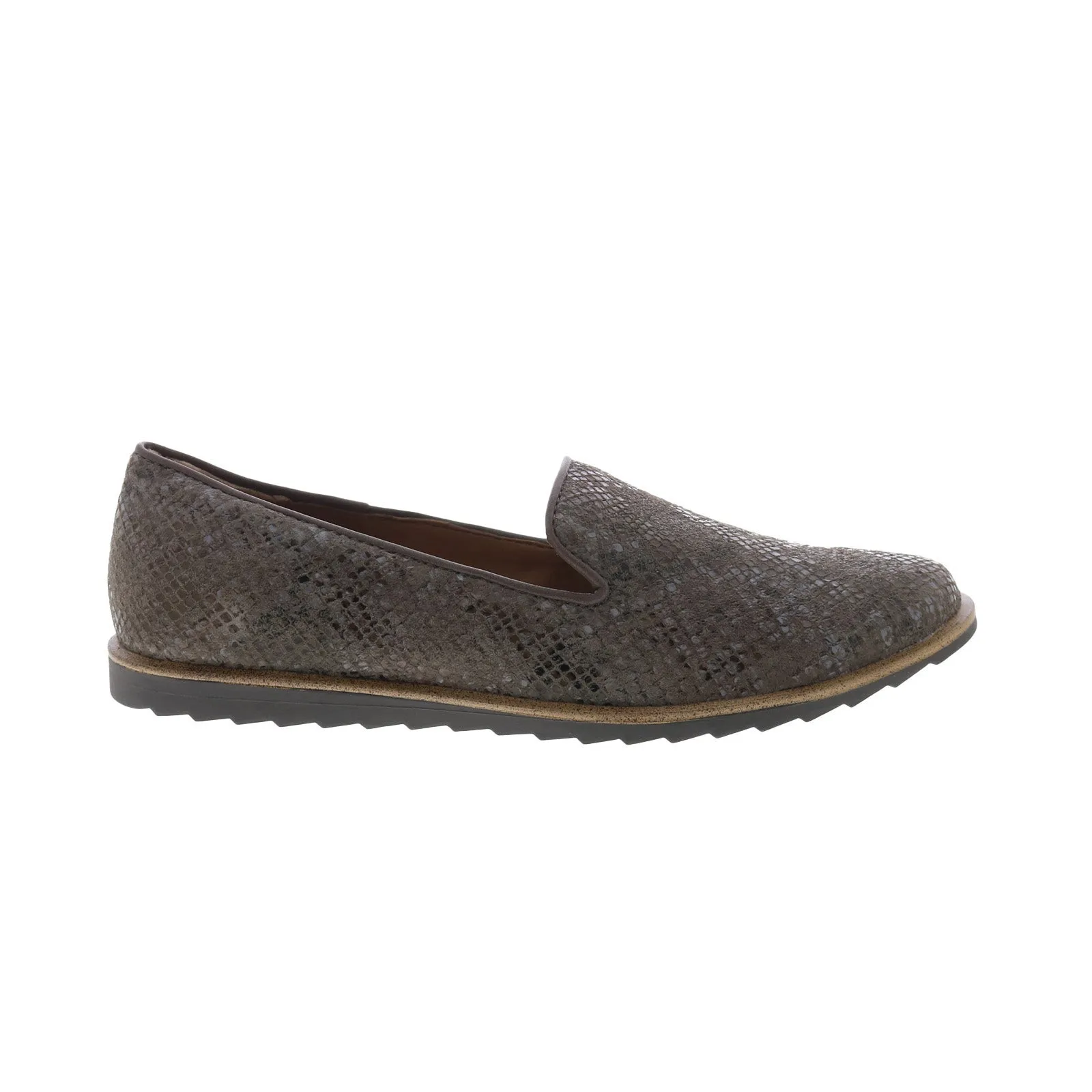 Comfortiva Ryen CT0033900 Womens Gray Suede Slip On Loafer Flats Shoes