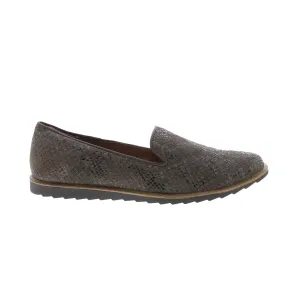 Comfortiva Ryen CT0033900 Womens Gray Suede Slip On Loafer Flats Shoes