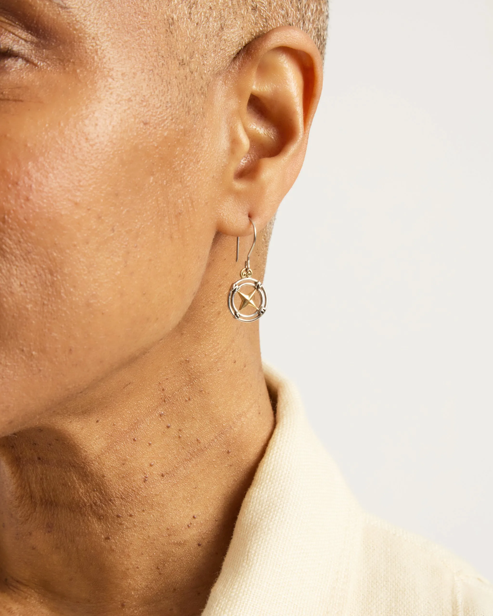 Compass Drop Earrings