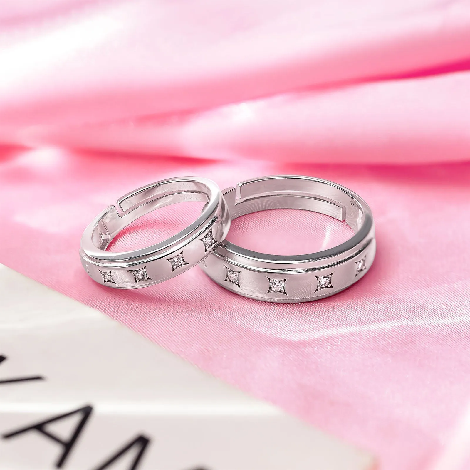 Couple Rings Silver – Classic Love Bands