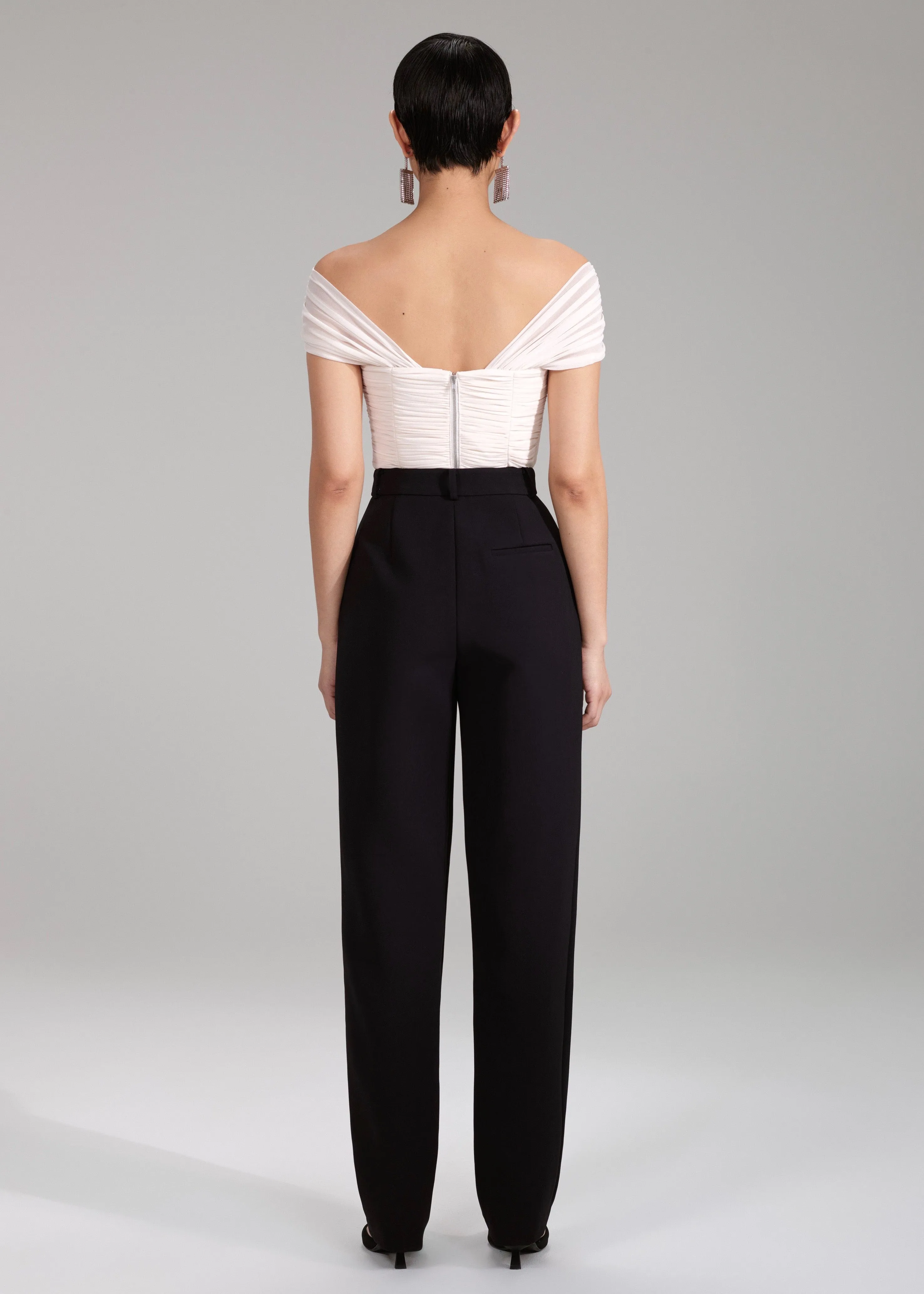 Cream Chiffon Top (White)