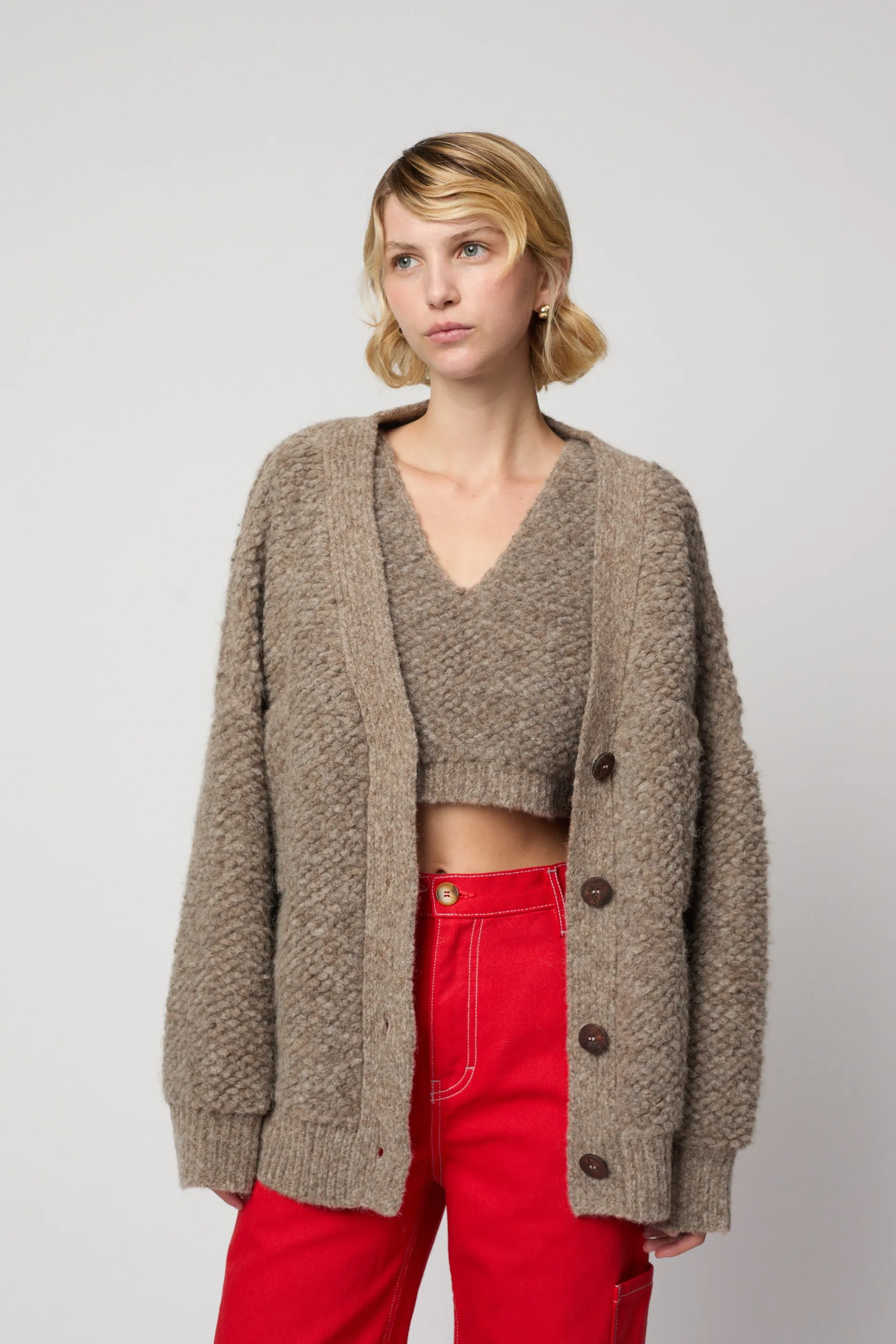 CROPPED TOP IN FRENCH TERRY