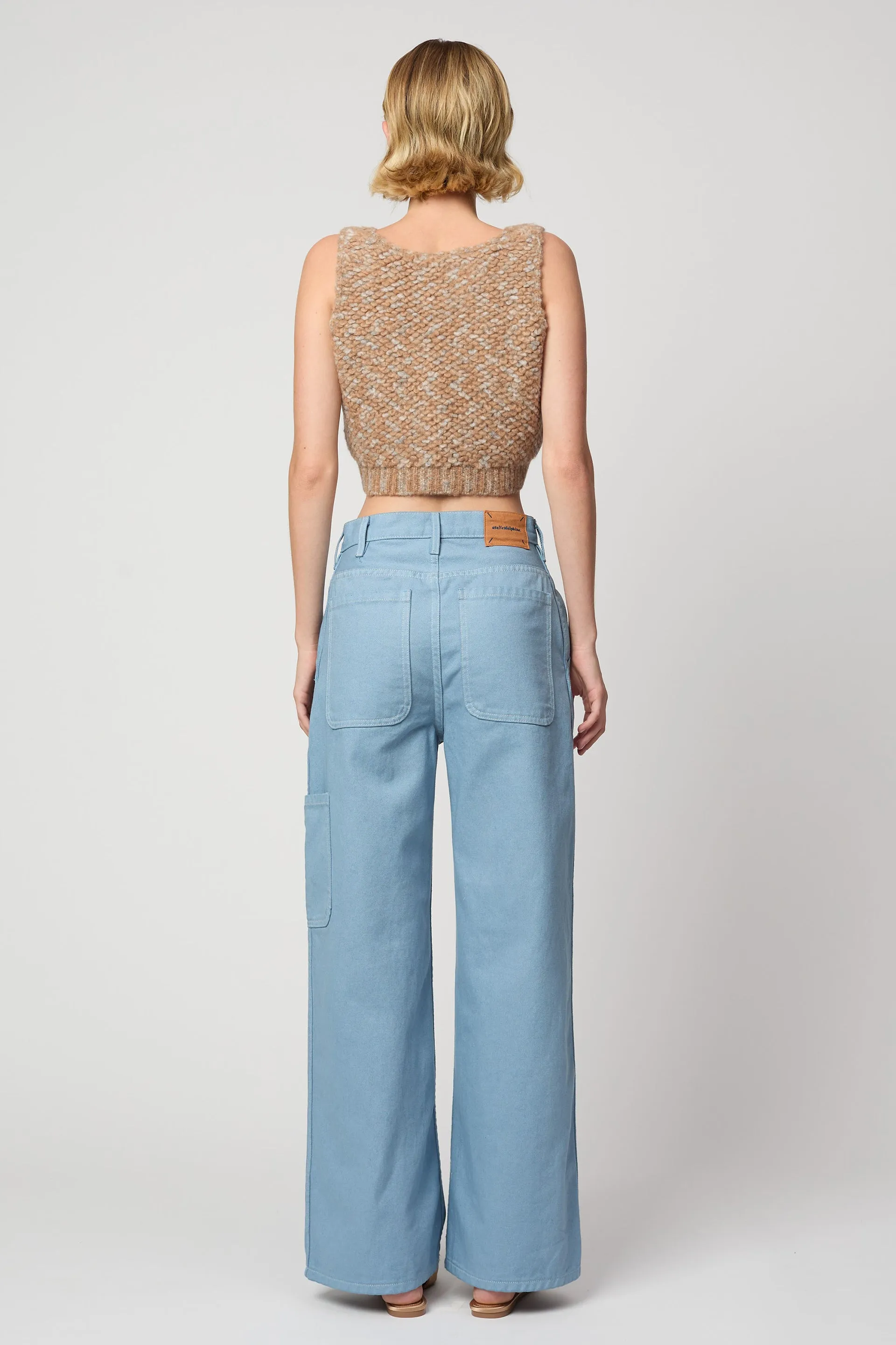 CROPPED TOP IN FRENCH TERRY