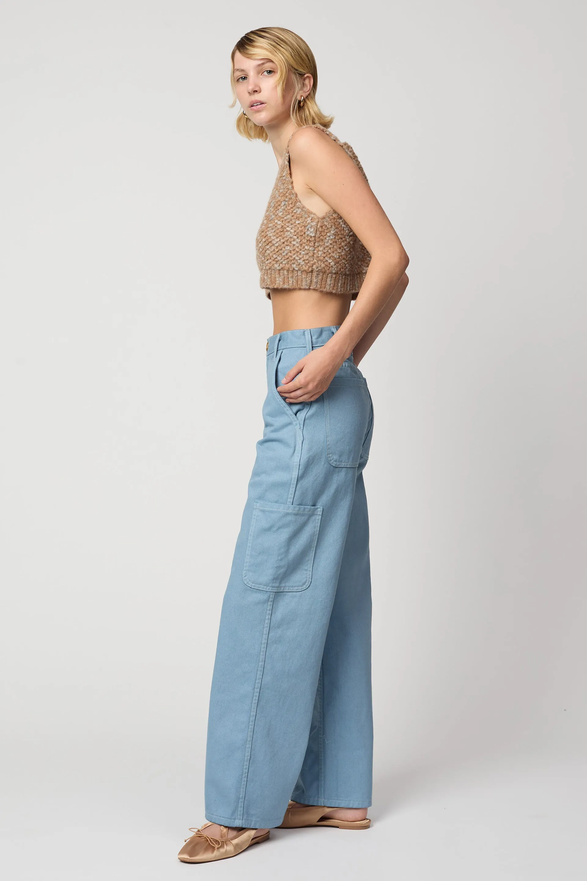 CROPPED TOP IN FRENCH TERRY
