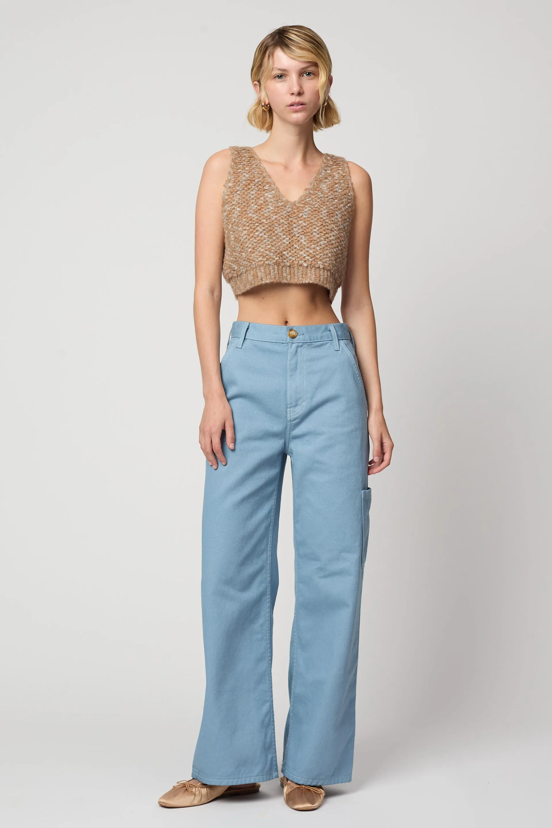CROPPED TOP IN FRENCH TERRY