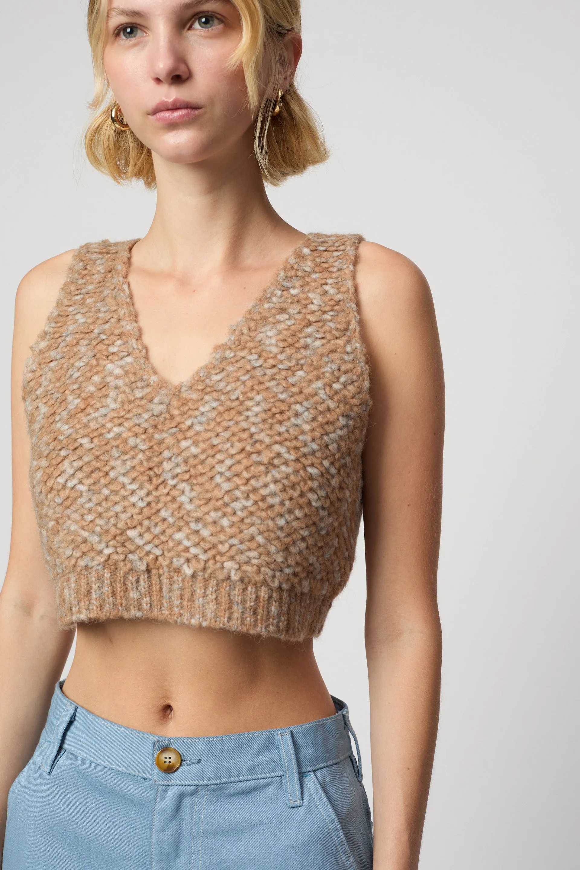 CROPPED TOP IN FRENCH TERRY