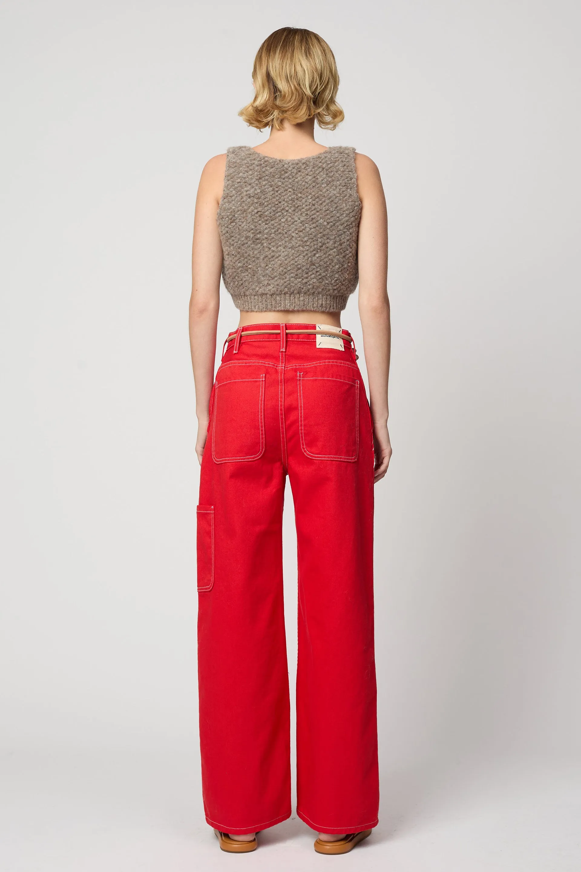 CROPPED TOP IN FRENCH TERRY
