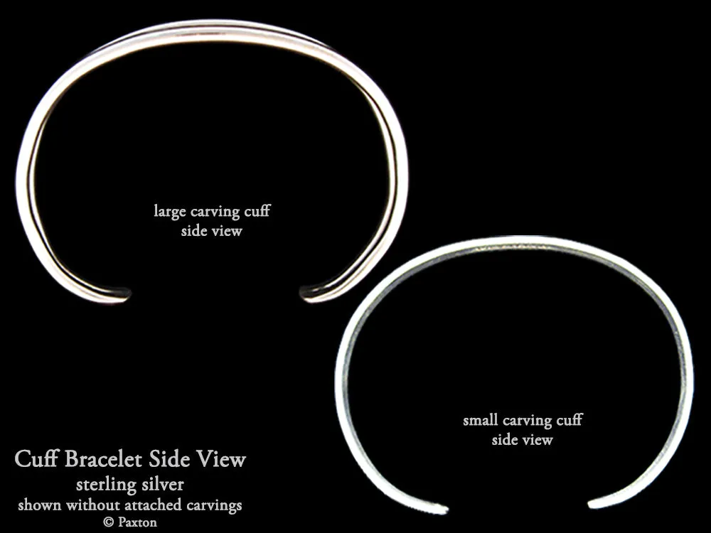 Cross Cuff Bracelet Sterling Silver