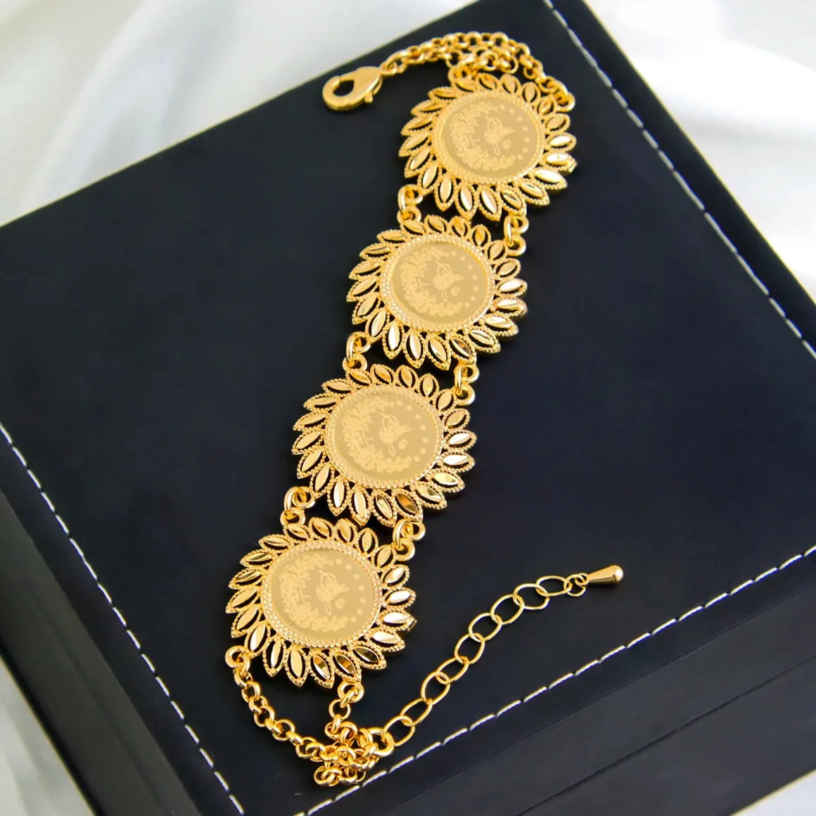 Crystal Rhinestone Gold Plated Bracelet