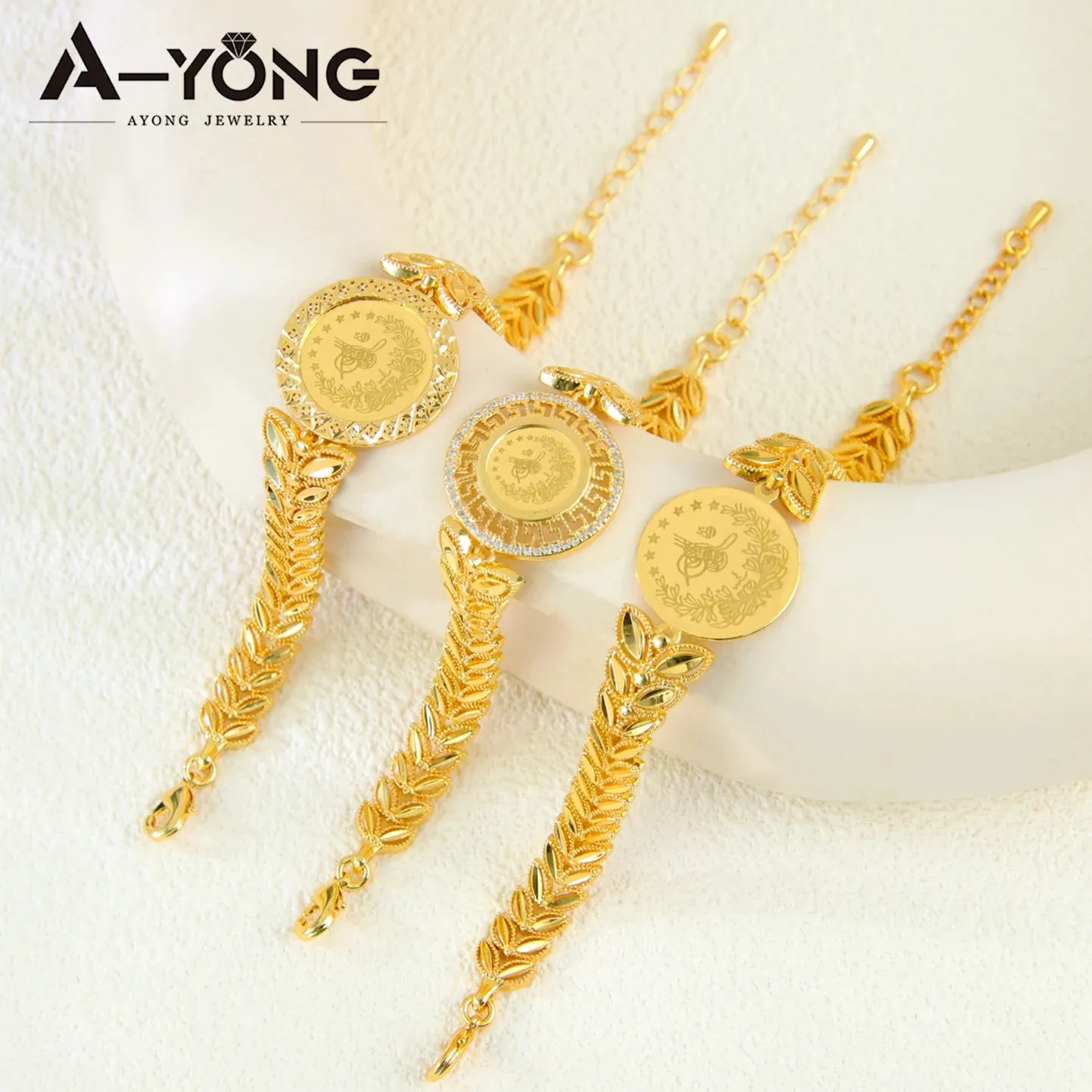 Crystal Rhinestone Gold Plated Bracelet