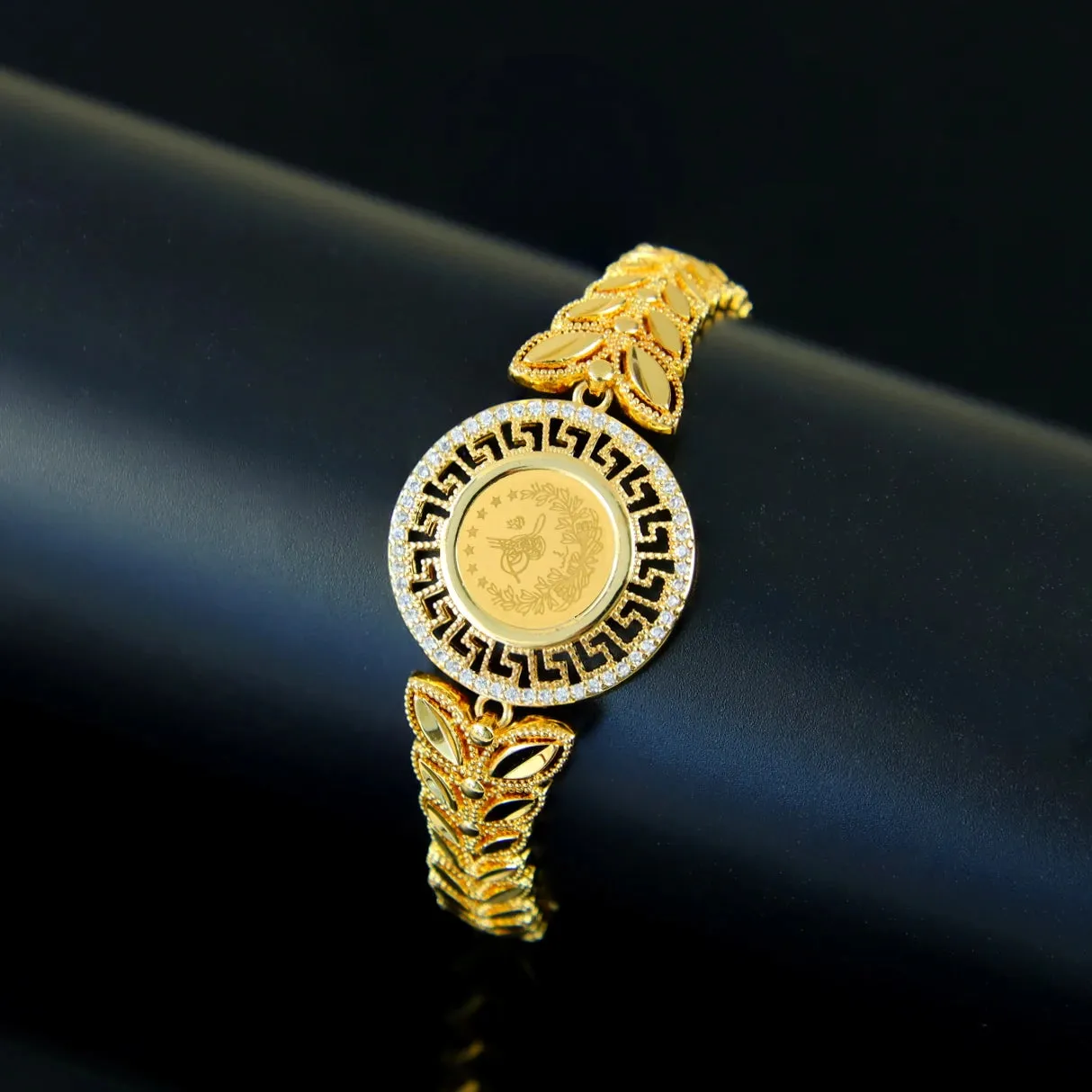Crystal Rhinestone Gold Plated Bracelet