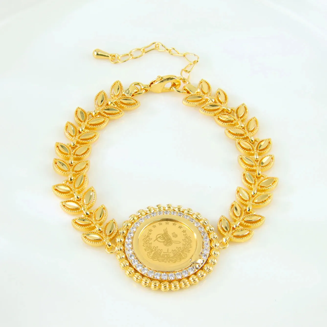 Crystal Rhinestone Gold Plated Bracelet