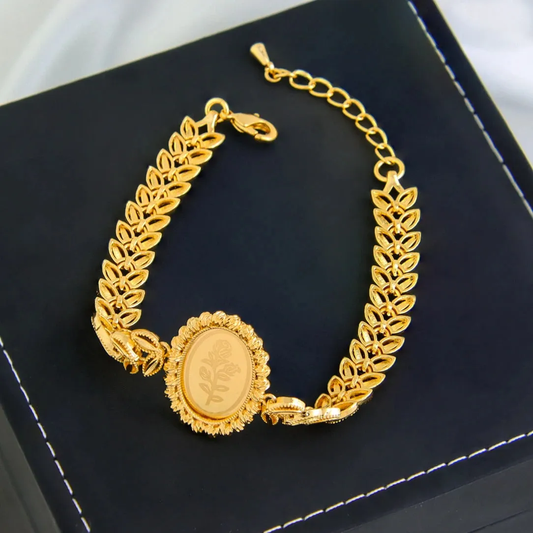 Crystal Rhinestone Gold Plated Bracelet