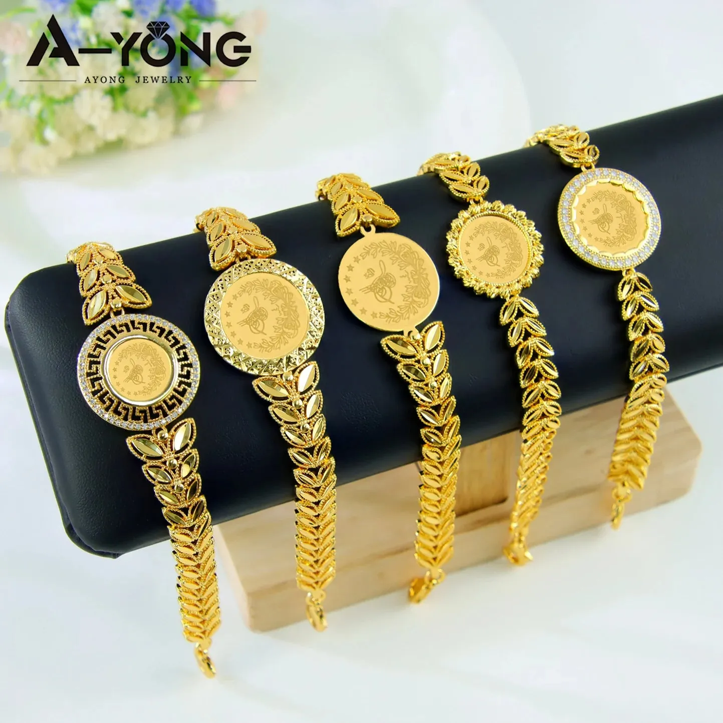 Crystal Rhinestone Gold Plated Bracelet