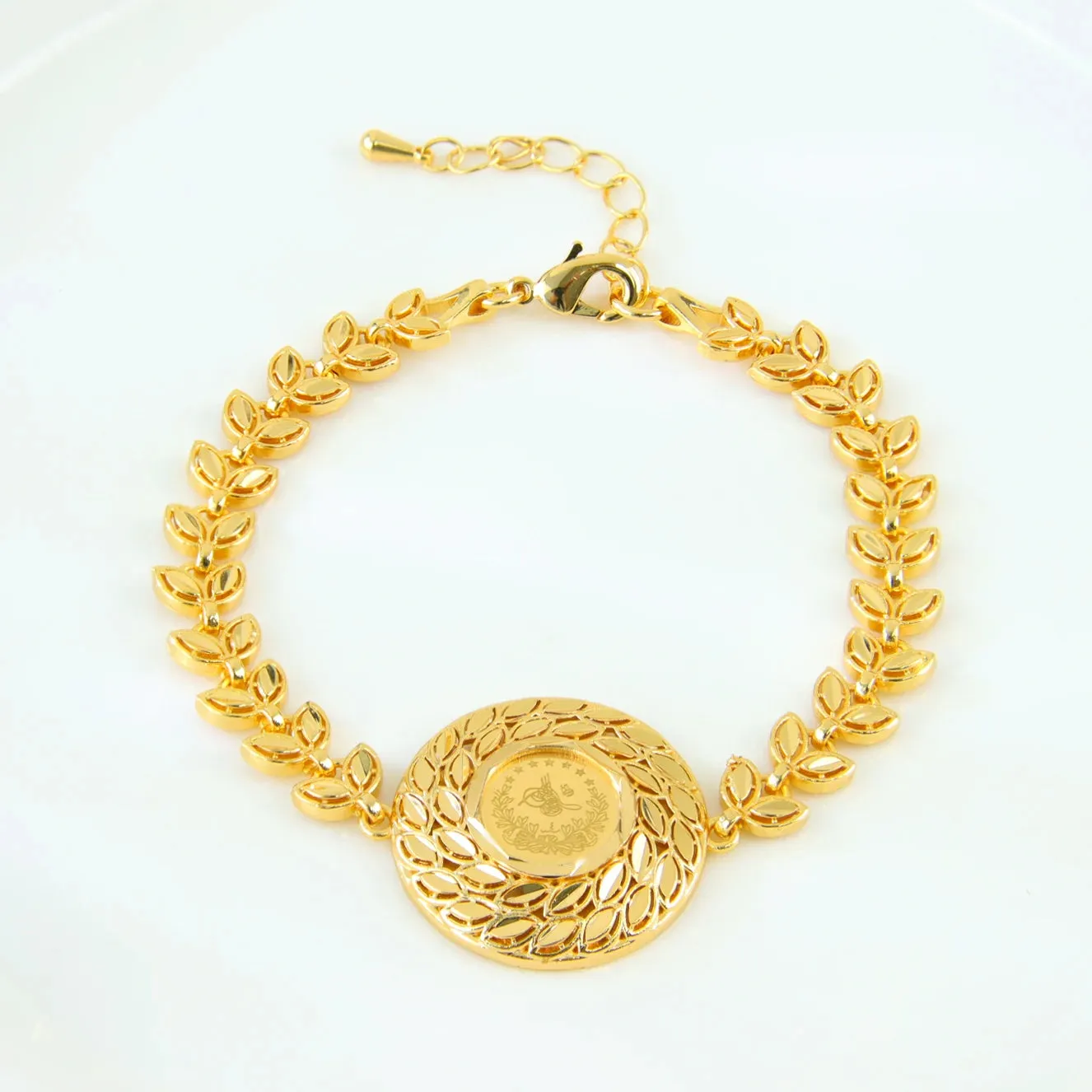 Crystal Rhinestone Gold Plated Bracelet
