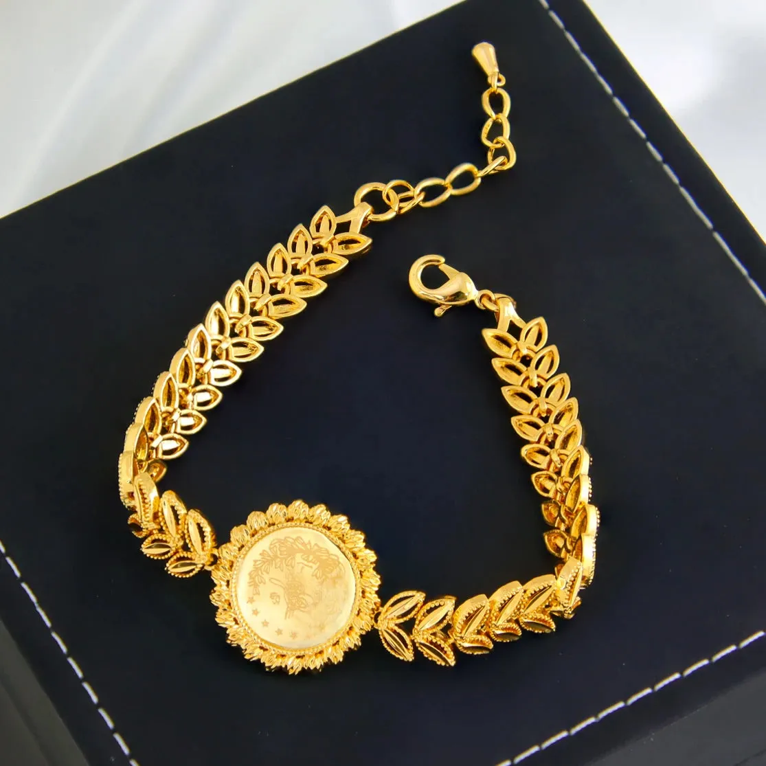 Crystal Rhinestone Gold Plated Bracelet