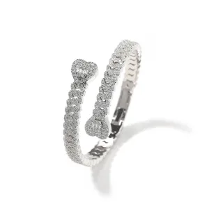 CUBAN HEART BANGLE