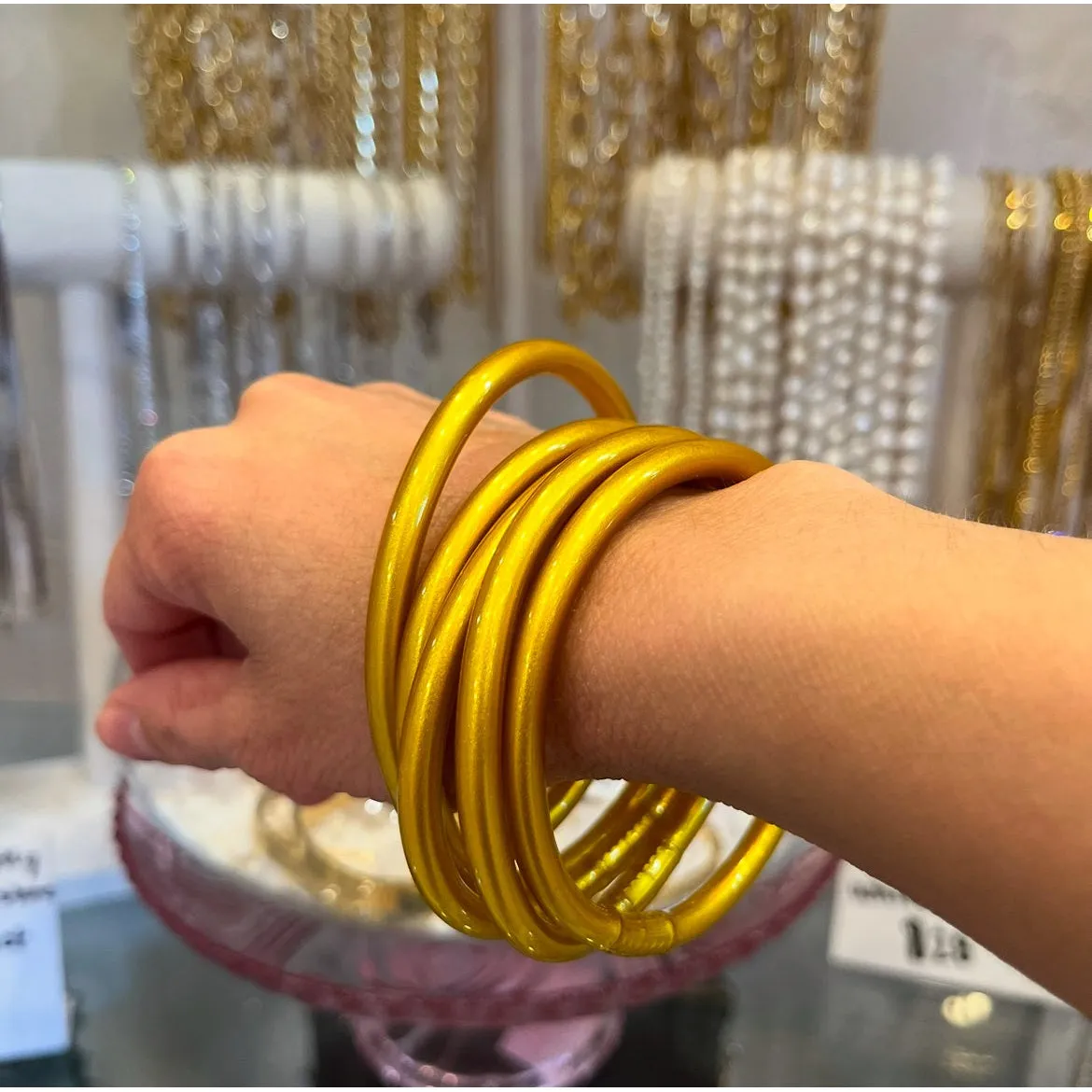 Cuffing Season Gold Bangles Set of 5