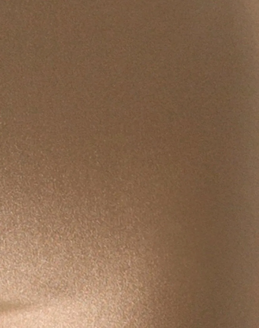 Cycle Short in Nylon Gold