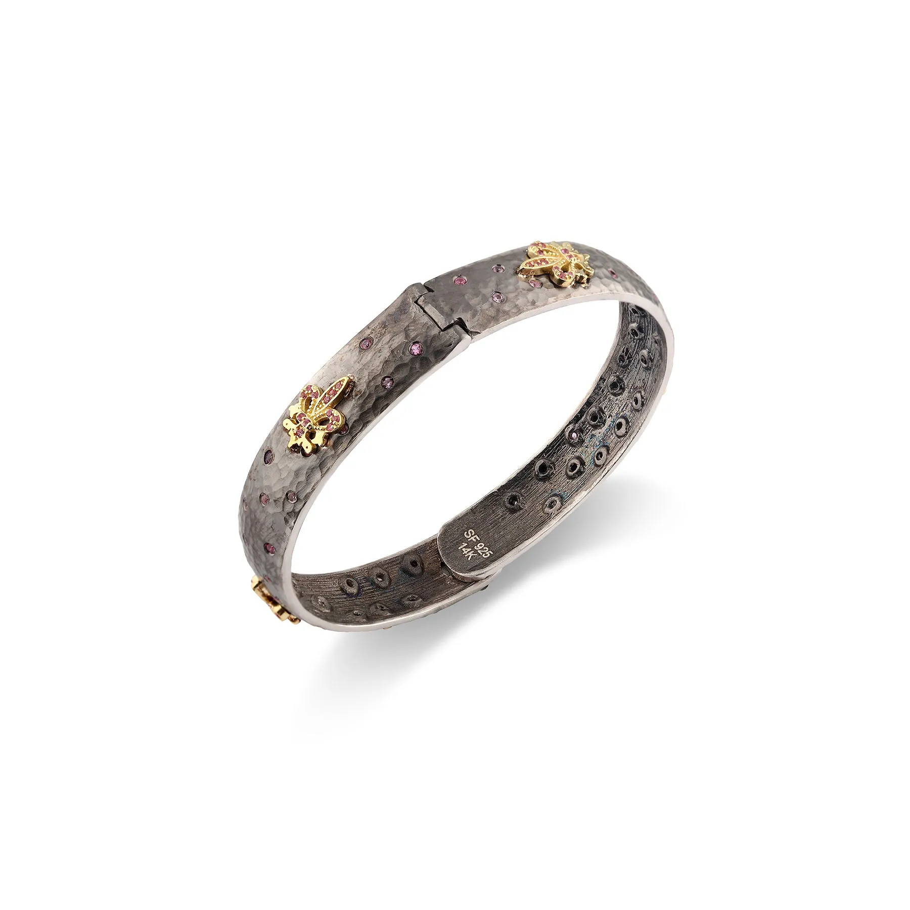 DANNI FLEUR DE LIS BANGLE BRACELET
