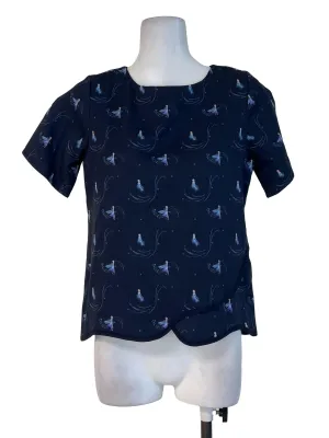 Dark Blue Elsa Top