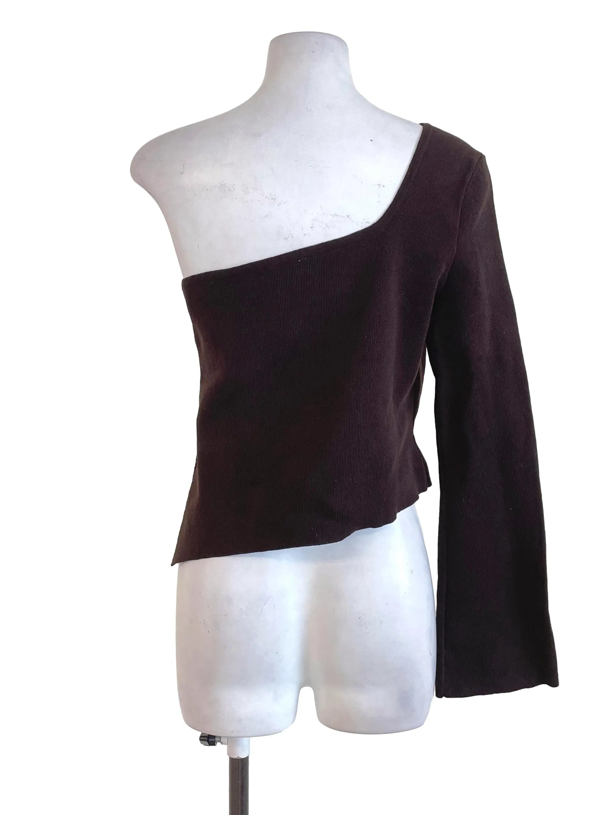 Dark Brown Asymmetric Top