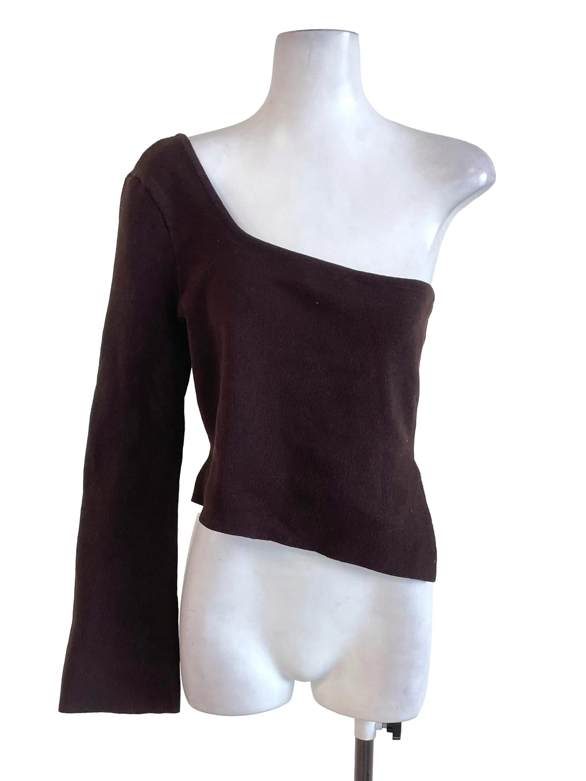 Dark Brown Asymmetric Top