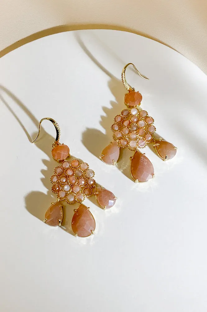 Delilah Gemstone Drop Earrings
