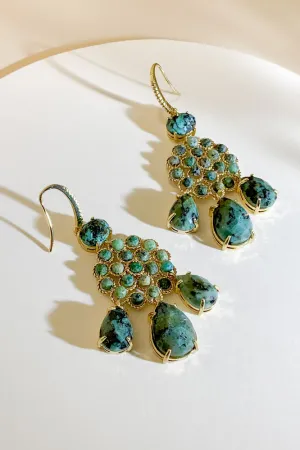 Delilah Gemstone Drop Earrings