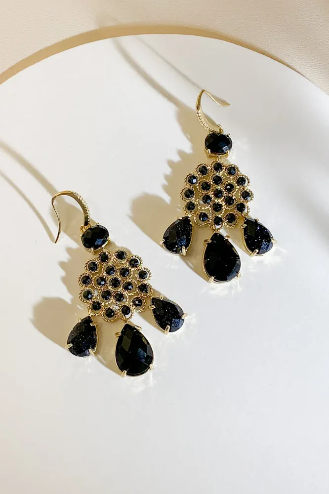 Delilah Gemstone Drop Earrings