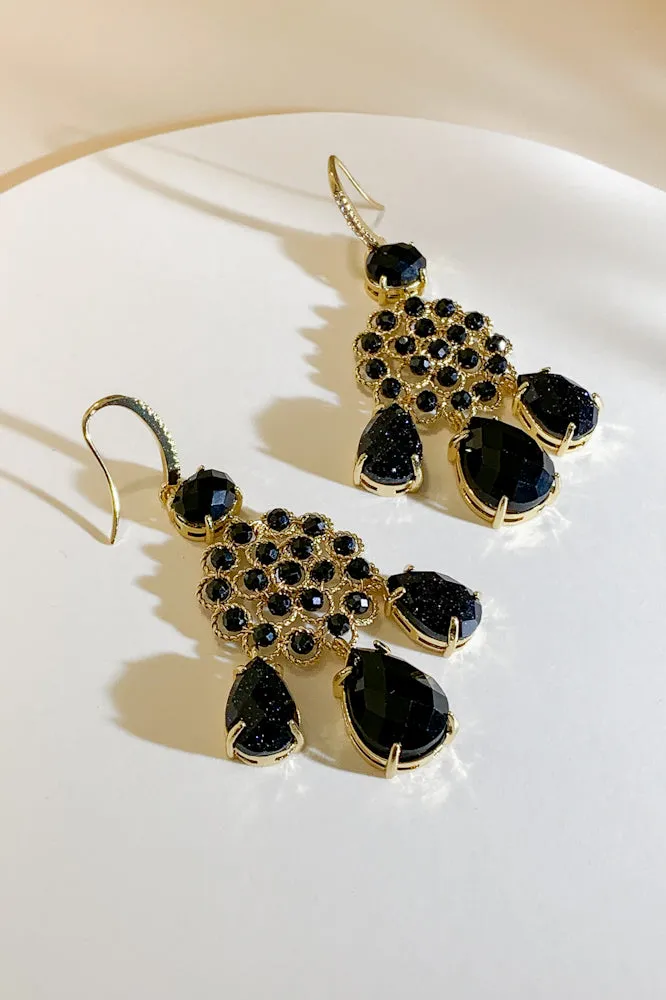 Delilah Gemstone Drop Earrings
