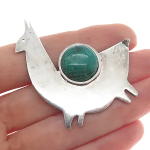 DELLAPINA 925 Sterling Silver Vintage Real Azurite Peruvian Llama Pin Brooch