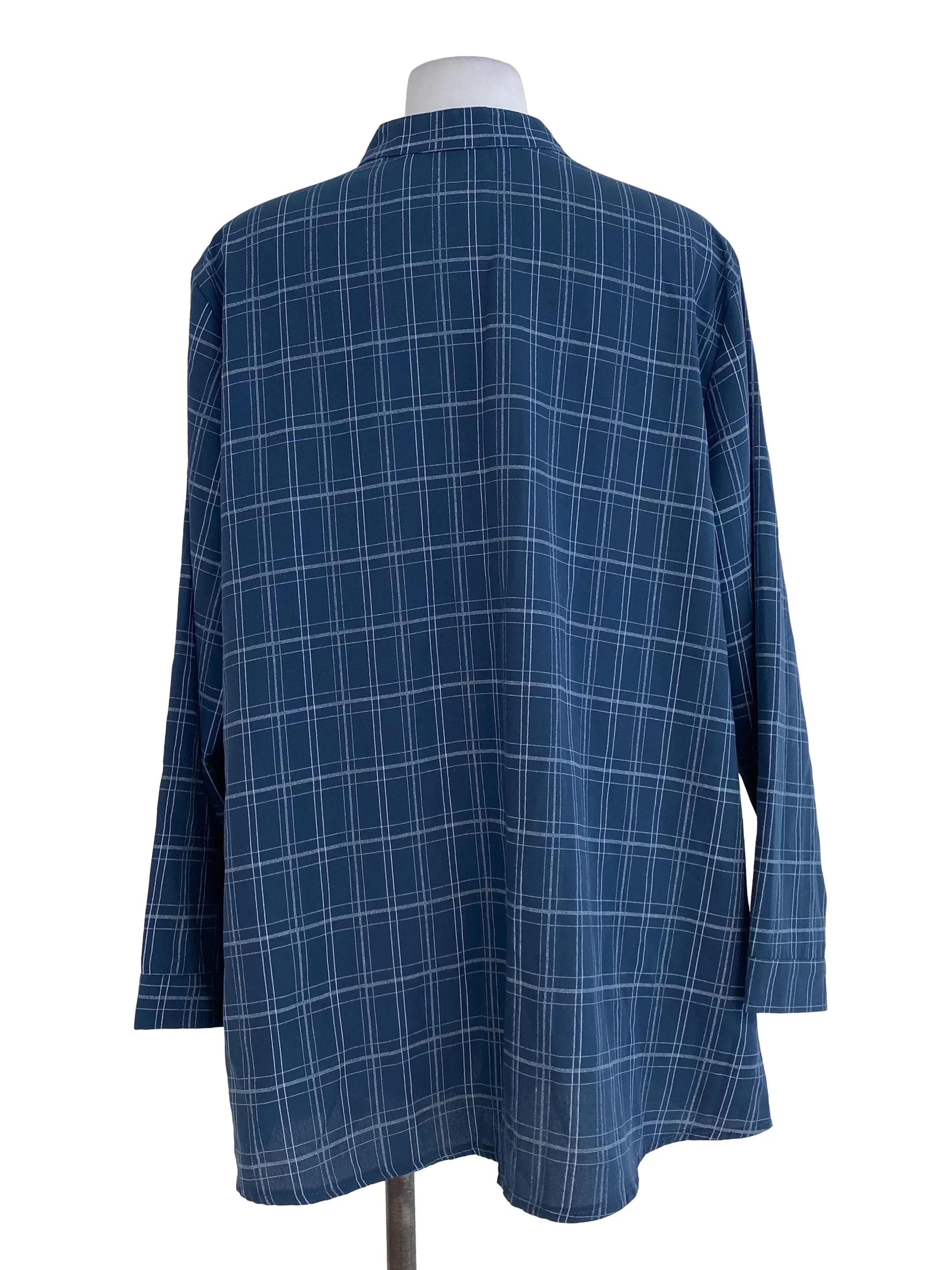 Denim Checkered Line Shirt