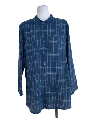 Denim Checkered Line Shirt