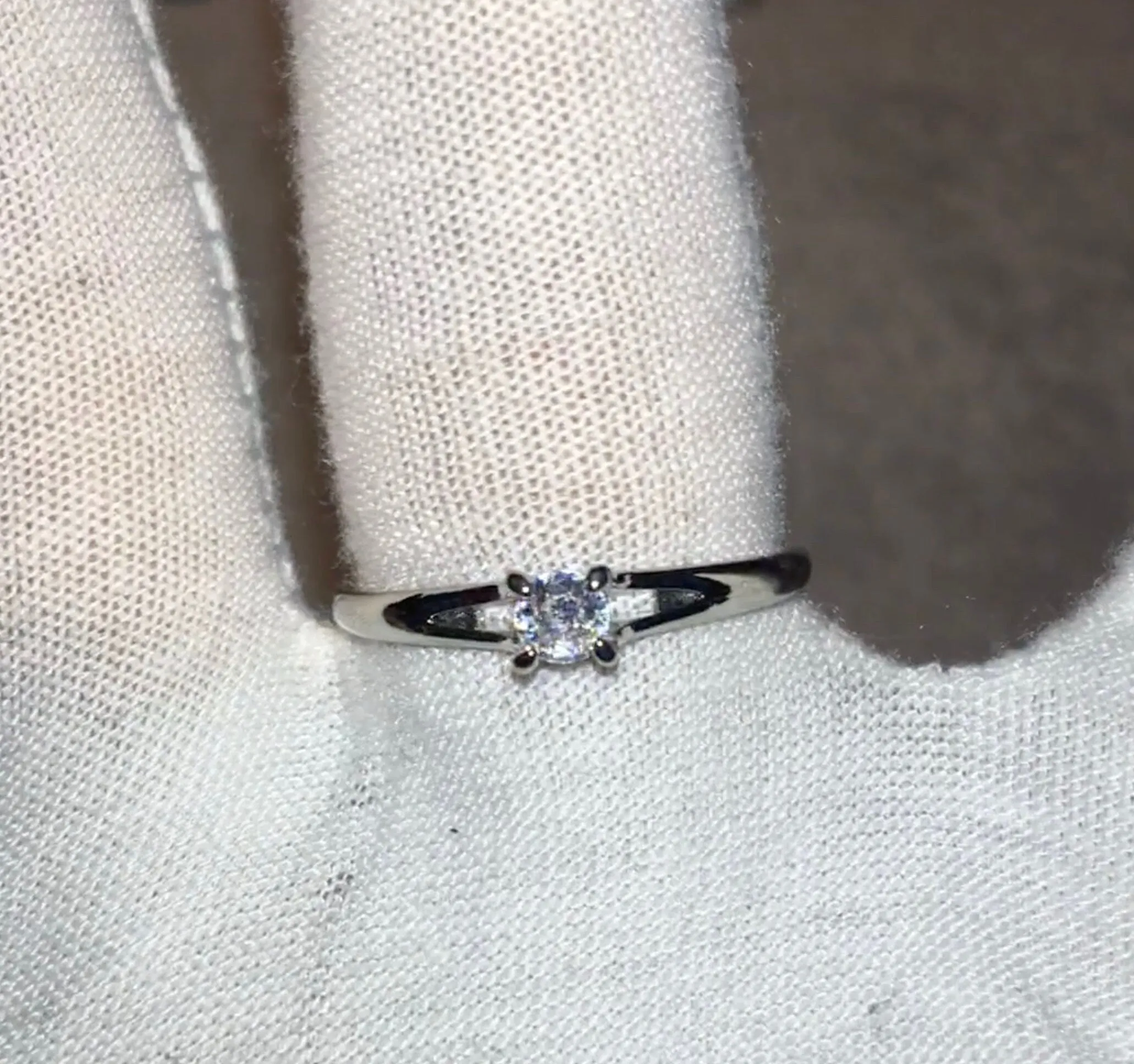 Diamond Engagement Ring | Thin Engagement Ring | Solitude Diamond Ring | Womens Engagement Ring | Solitude Engagement Ring