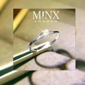 Diamond Engagement Ring | Thin Engagement Ring | Solitude Diamond Ring | Womens Engagement Ring | Solitude Engagement Ring