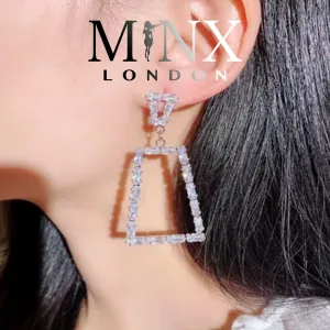 Diamond Hoop Earrings | Hoop Earrings | Womens Big Diamond Earrings | Hoop Earrings with Diamonds | Baguette Earrings | Big Hoop Earrings