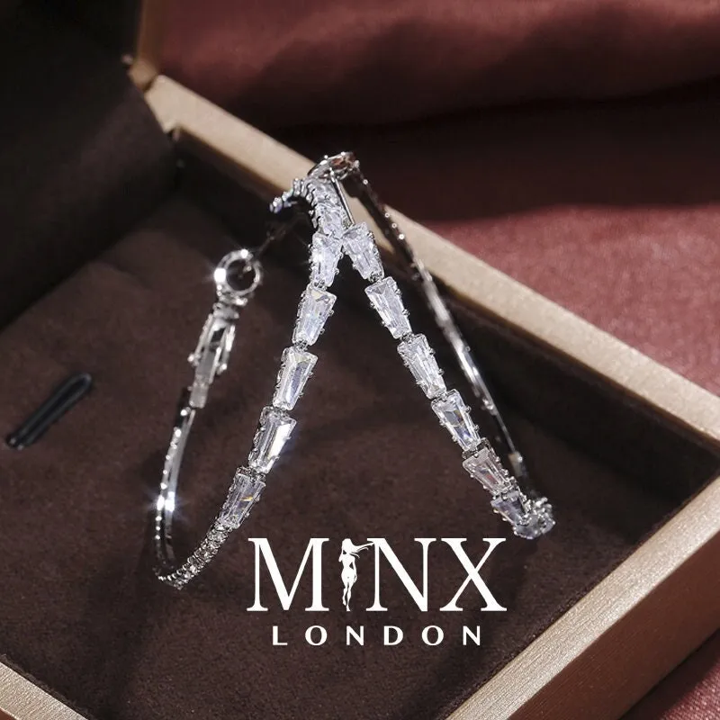 Diamond Hoop Earrings | Hoop Earrings | Womens Big Diamond Earrings | Hoop Earrings with Diamonds | Iced Out Earrings | Big Hoop Earrings