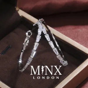 Diamond Hoop Earrings | Hoop Earrings | Womens Big Diamond Earrings | Hoop Earrings with Diamonds | Iced Out Earrings | Big Hoop Earrings