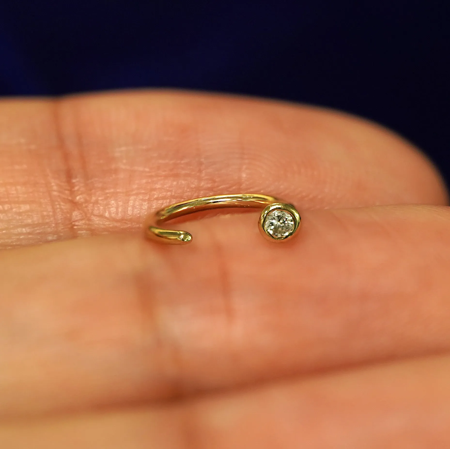 Diamond Open Hoop