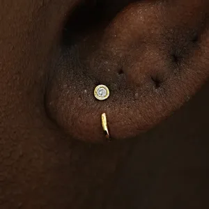 Diamond Open Hoop