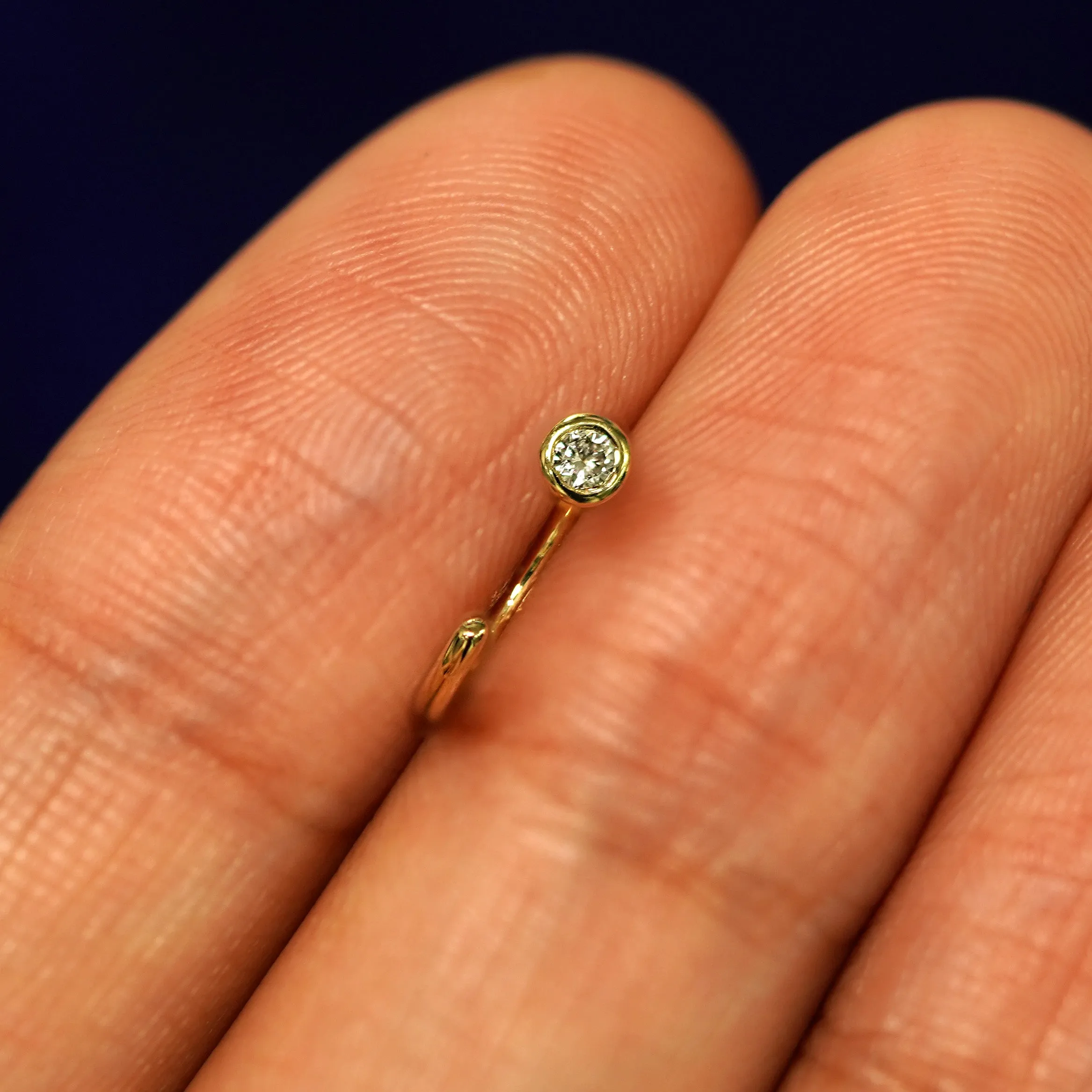 Diamond Open Hoop