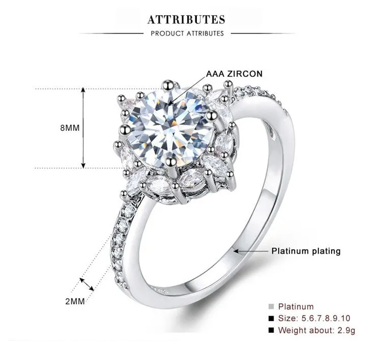 Diamond Ring | Womens Engagement Ring | Engagement Rings | Womens Wedding Ring | Promise Ring | Eternity Ring | Wedding Band for Women