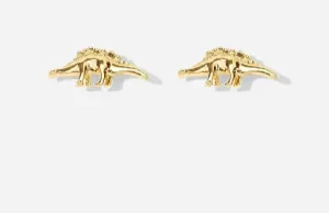 DINO STUD TRIO EARRINGS - YELLOW GOLD