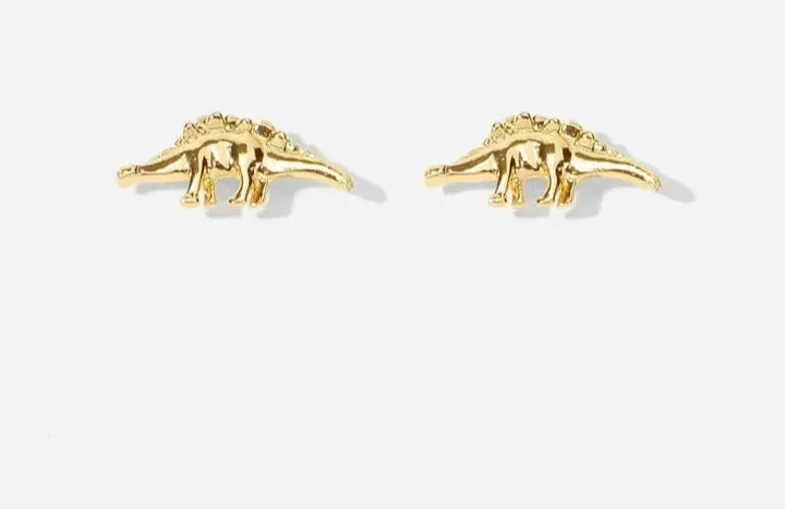DINO STUD TRIO EARRINGS - YELLOW GOLD