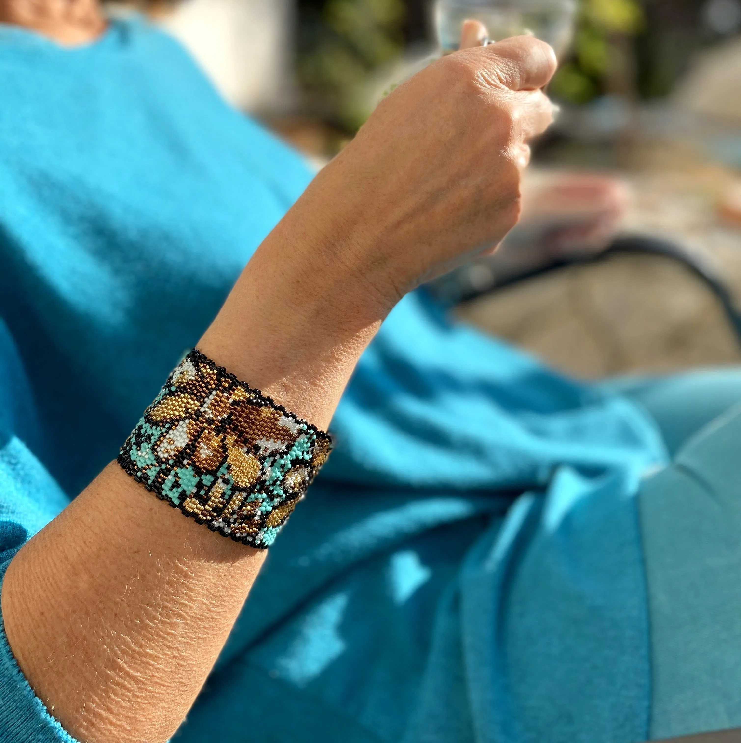 DIY Pattern - Bracelet FLEURS DOREES