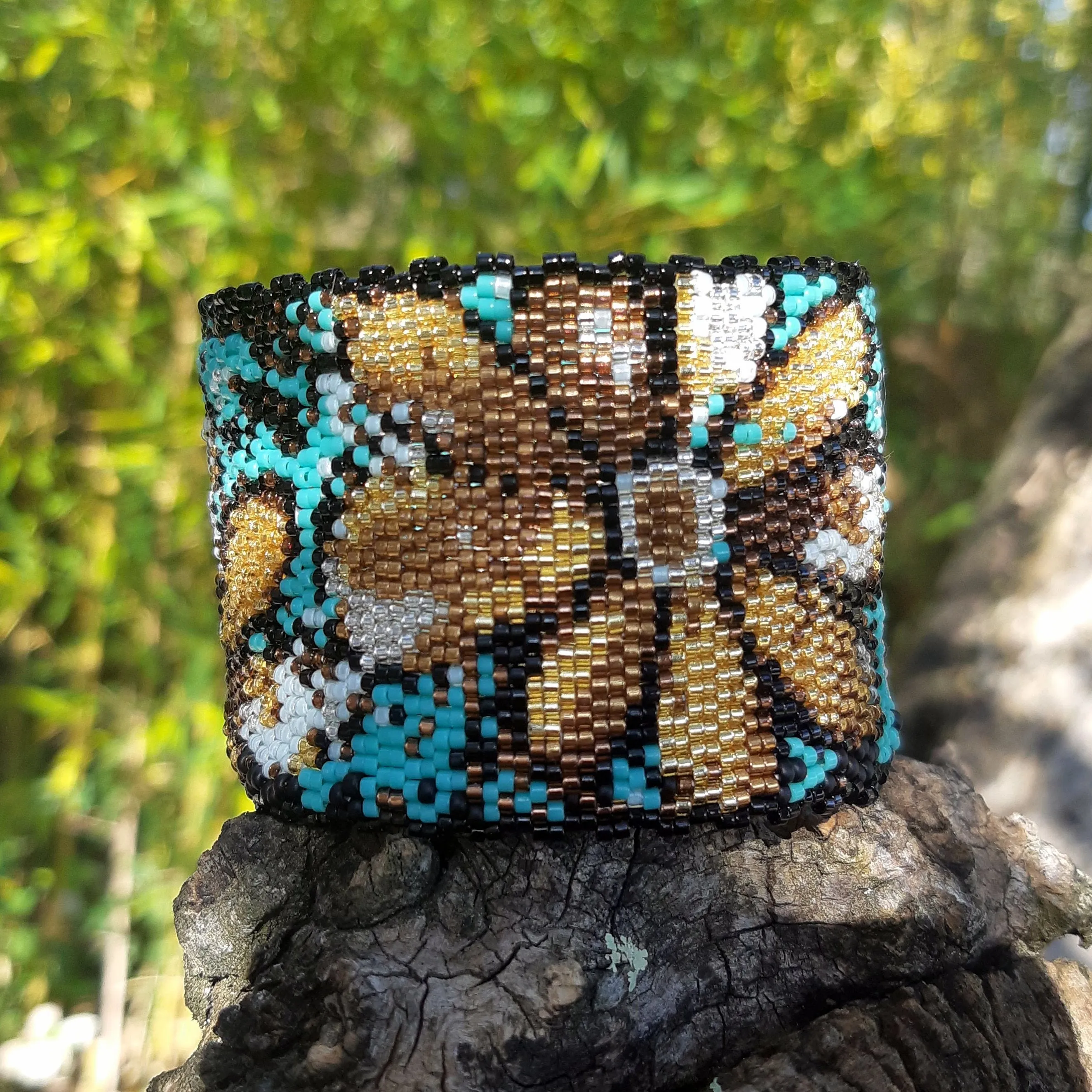 DIY Pattern - Bracelet FLEURS DOREES