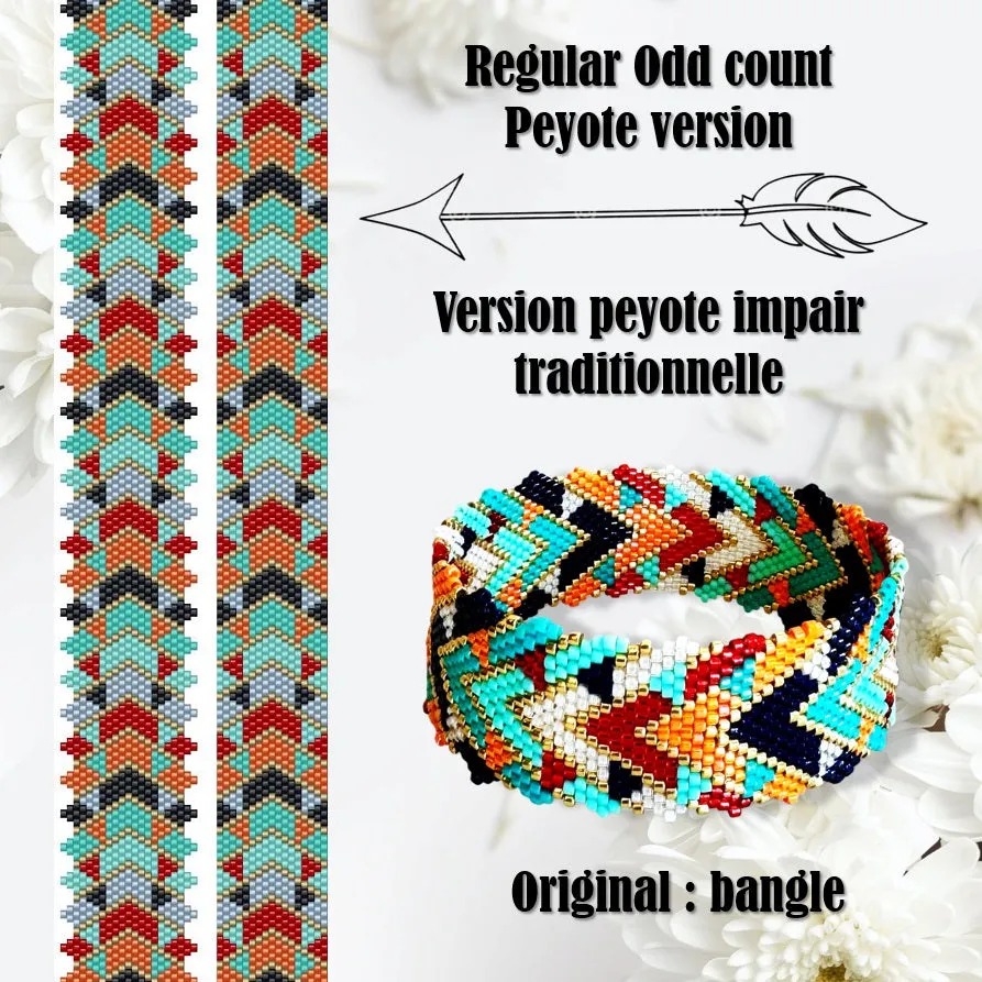 DIY Vertical Peyote Pattern - Bracelet AUDREY