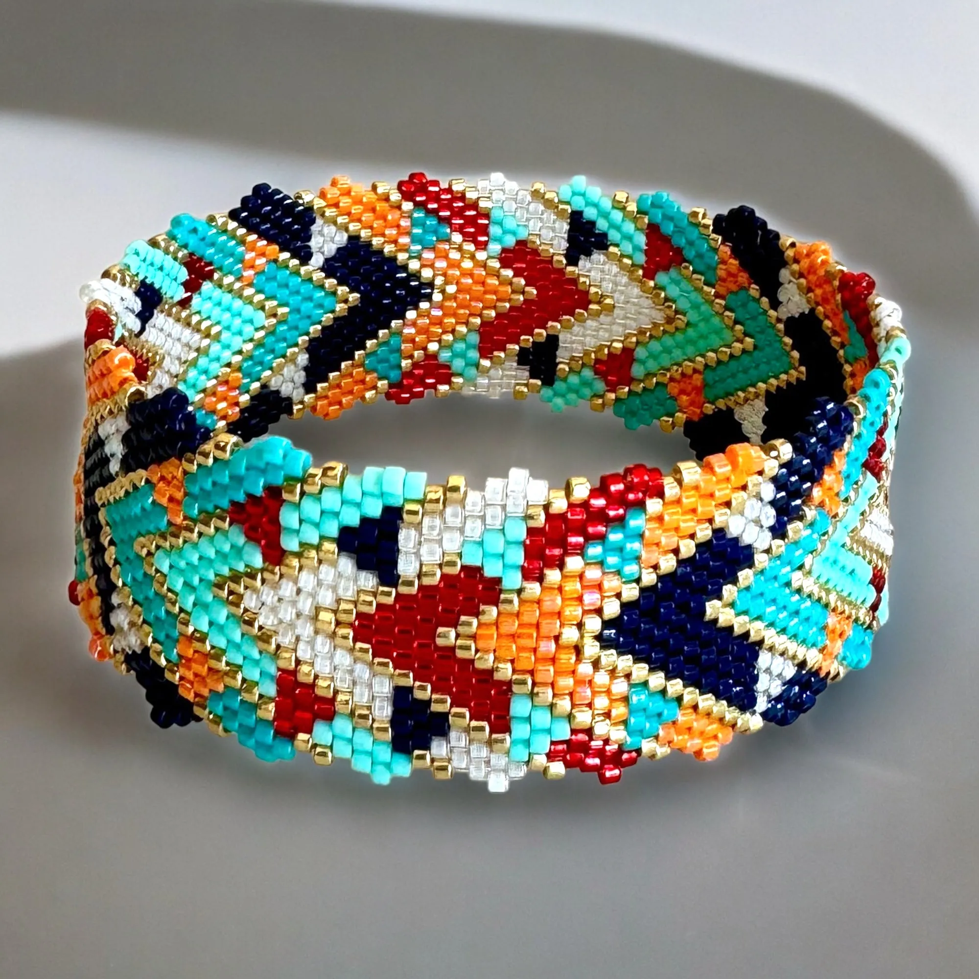 DIY Vertical Peyote Pattern - Bracelet AUDREY