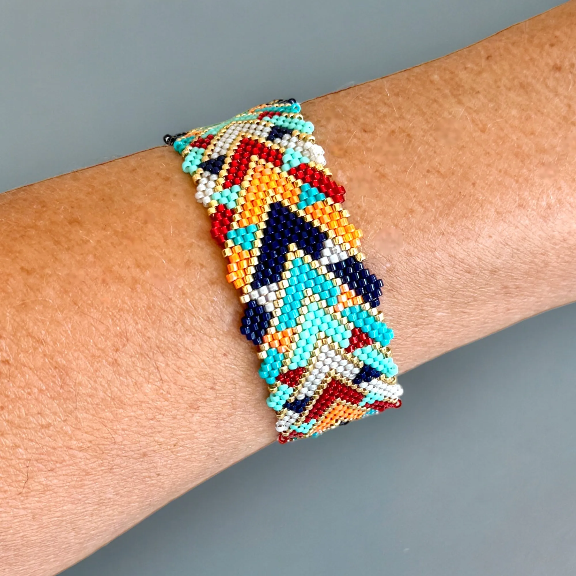 DIY Vertical Peyote Pattern - Bracelet AUDREY